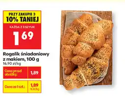 Biedronka Rogalik śniadaniowy z makiem, 100 g oferta