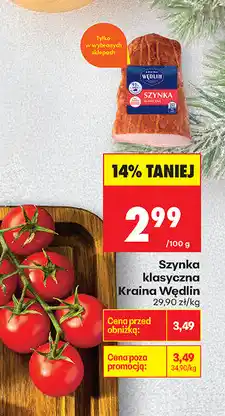 Biedronka Szynka klasyczna Kraina Wędlin oferta