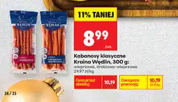 Biedronka kabanosy klasyczne Kraina Wędlin, 300 g oferta