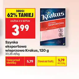 Biedronka szynka eksportowa wieprzowa Krakus oferta
