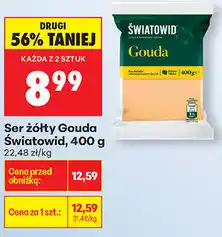 Biedronka Ser żółty gouda Światowid oferta