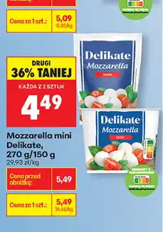Biedronka Mozzarella mini Delikate oferta
