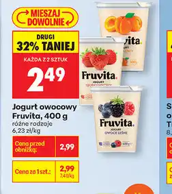 Biedronka Jogurt owocowy Fruvita oferta