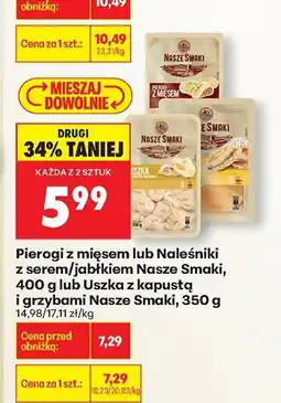 Biedronka Pierogi z mięsem Nasze Smaki oferta