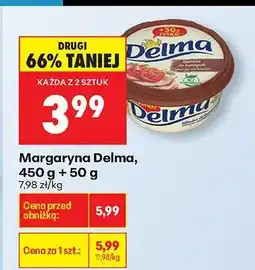 Biedronka Margaryna 450 g + 50 g Delma oferta