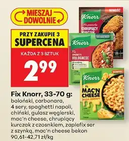Biedronka Fix Knorr, 33-70 g bolognese oferta