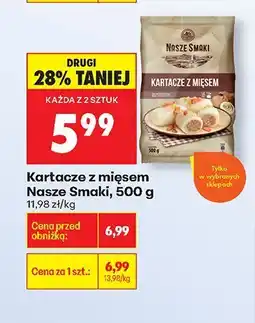 Biedronka Kartacze z mięsem 500 g Nasze Smaki oferta