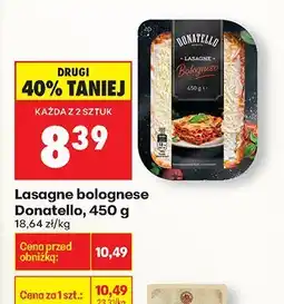 Biedronka Lasagne bolognese 450 g Donatello oferta