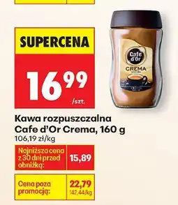 Biedronka Kawa rozpuszczalna Crema, 160 g Cafe d'Or oferta