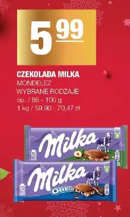 Spar Czekolada mleka Mondelez wybrane rodzaje oferta
