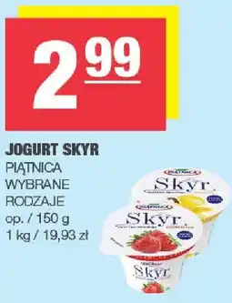 Spar Jogurt Skyr Piątnica wybrane rodzaje oferta