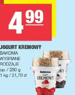Spar Jogurt kremowy Bakoma wybrane rodzaje oferta