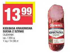 Spar Kiełbasa krakowska sucha z szynki Olewnik oferta