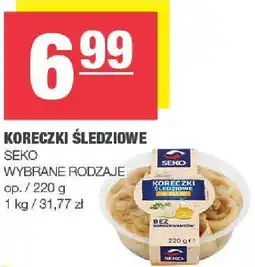 Spar Koreczki śledziowe Seko wybrane rodzaje oferta