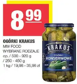 Spar Ogórki konserwowe Krakus oferta