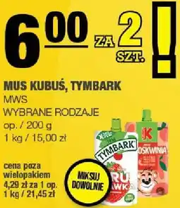 Spar Mus Kubuś, Tymbark MWS oferta