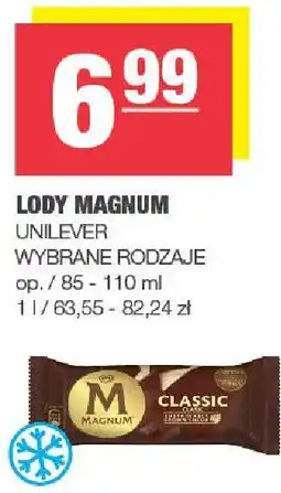 Spar Lody Magnum Unilever wybrane rodzaje oferta
