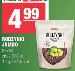 Spar Rodzynki Jumbo SPAR oferta