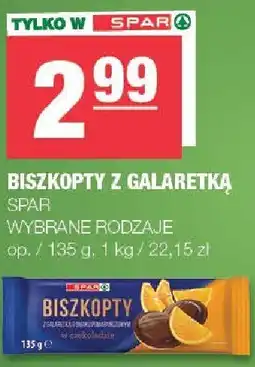 Spar Biszkopty z galaretką SPAR wybrane rodzaje oferta
