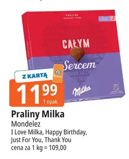 E.Leclerc Praliny Milka Mondelez I Love Milka, Happy Birthday, Just For You, Thank You oferta
