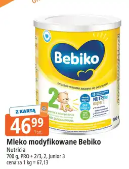 E.Leclerc Mleko modyfikowane Bebiko Nutricia PRO + 2/3, 2, Junior 3 oferta
