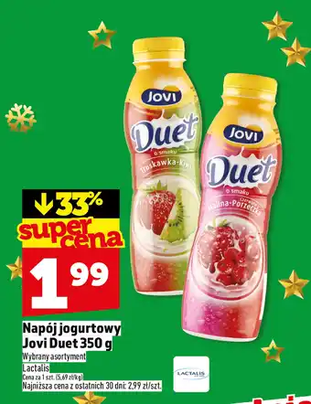 Napój jogurtowy Jovi Duet malina-porzeczka 350 g