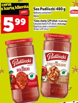 Topaz Sos Pudliszki z pieczarkami 480g oferta