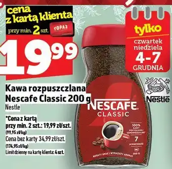 Kawa rozpuszczalna Nescafe Classic 200g