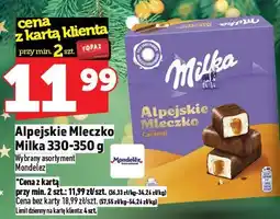 Topaz Czekolada Alpejskie Mleczko Milka 330-350g oferta