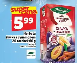 Topaz Herbata śliwka z cynamonem 20 torebek 60 g Herbapol oferta