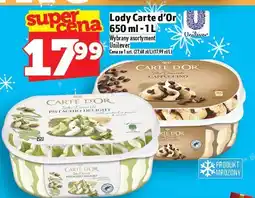 Topaz Lody Carte d'Or Unilever 650 ml - 1 L oferta