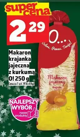 Topaz Makaron Krajanka jajeczna z kurkumą Kupiec 250g oferta