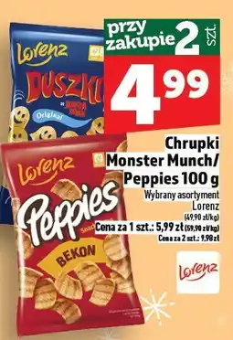 Topaz Chrupki Monster Munch / Poppies Lorenz 100g oferta