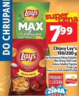Topaz Chipsy Lay's Max Karbowane 190/200g oferta