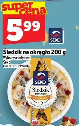 Topaz Śledzik na okrągło 200 g Seko oferta