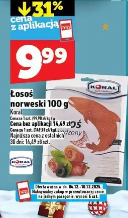 Topaz Łosoś norweski 100 g Koral oferta