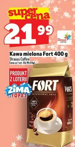 Topaz Kawa mielona Fort 400 g Strauss Coffee oferta