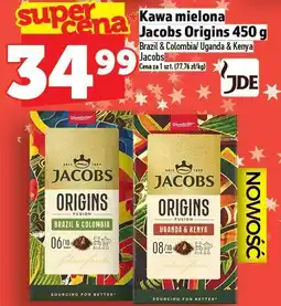 Topaz Kawa mielona Jacobs Origins 450 g oferta