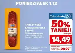 Kaufland TARCZYŃSKI Krakowska sucha z szynki oferta