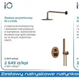 Blu Zestaw prysznicowy iO Luvia oferta