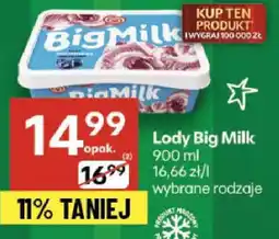 Delikatesy Centrum Lody Big Milk oferta