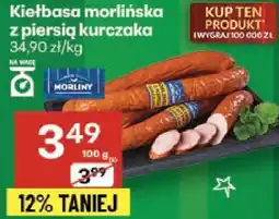 Delikatesy Centrum Kiełbasa morlińska z piersią kurczaka Morliny oferta