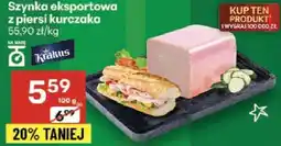 Delikatesy Centrum Szynka eksportowa z piersi kurczaka Krakus oferta