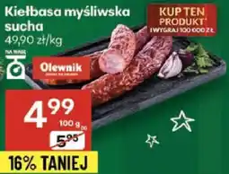Delikatesy Centrum Kiełbasa myśliwska sucha Olewnik oferta