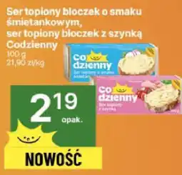 Delikatesy Centrum Ser topiony bloczek z szynką, Ser topiony bloczek z szynką Codzienny 100g oferta