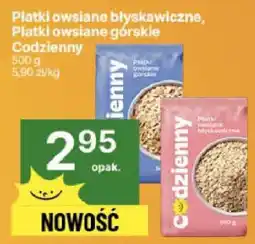 Delikatesy Centrum Płatki owsiane błyskawiczne, Płatki owsiane górskie Codzienny 500g oferta