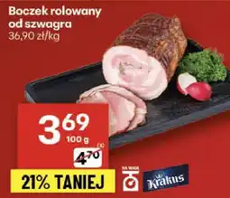 Delikatesy Centrum Boczek rolowany od szwagra Delikatesy Centrum oferta