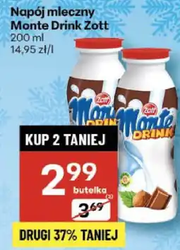 Delikatesy Centrum Napój mleczny Monte Drink Zott 200 ml oferta