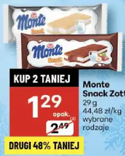 Delikatesy Centrum Monte Snack Zott 29 g oferta