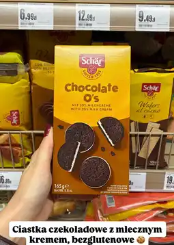 Intermarche Ciastka czekoladowe bezglutenowe Chocolate O's Schär oferta